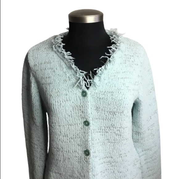 Luca Milani Knit Sweater Jacket Button Front M - Picture 4 of 7